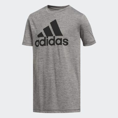 T-shirt Mélange Performance gris Adolescents 8-16 Years Entraînement
