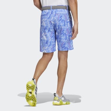 Men Golf Blue Graphic Golf Shorts