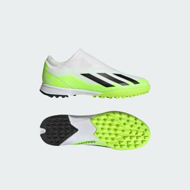 Botas de Futebol Sem Atacadores X Crazyfast.3 – Piso sintético Branco Criança Futebol