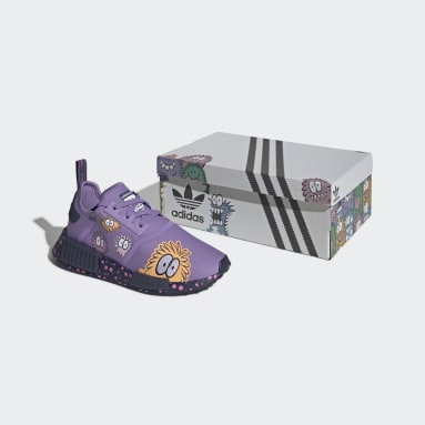 Youth Originals Purple adidas x Kevin Lyons NMD_R1 Shoes