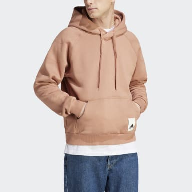 Sweat-shirt à capuche en molleton Lounge Marron Hommes Sportswear