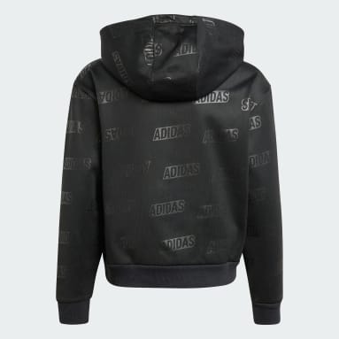 Sudadera con capucha Brand Love Gold Debossed (Adolescentes) Negro Niña Sportswear