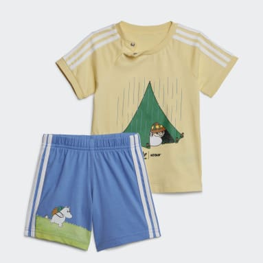 Kinder Originals adidas Originals x Mumins Shorts und T-Shirt Set Gelb