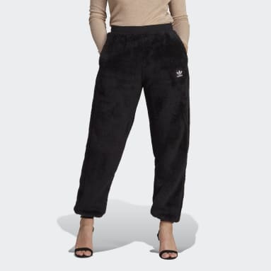 Women Originals Black Essentials+ Fluffy Teddy Pants