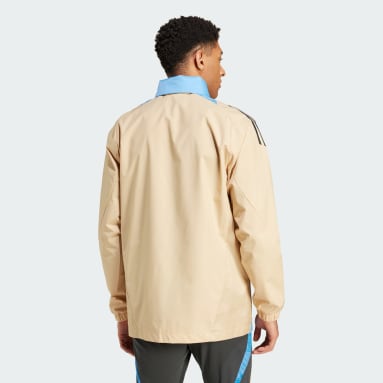 Campera Argentina Tiro 24 All-Weather Beige Hombre Fútbol