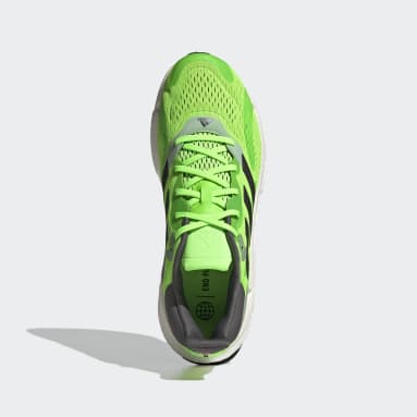 Men Running Green Solarboost 4 Shoes
