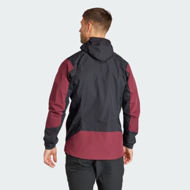 Men TERREX Burgundy TERREX Xperior Hybrid RAIN.RDY Jacket