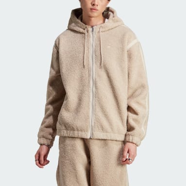 Männer Originals Premium Essentials Fleece Jacke Beige