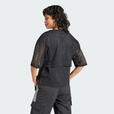Playera Big logo Negro Mujer Originals