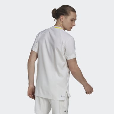 T-shirt en toile stretch London Blanc Hommes Tennis