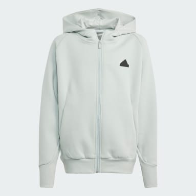 Kinderen Sportswear grijs adidas Z.N.E. Ritshoodie Kids