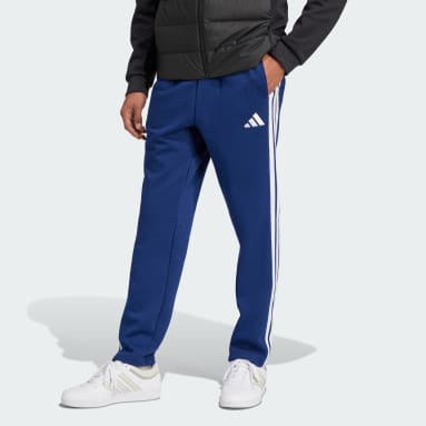 Essentials 3-Stripes Open Hem Fleece Pants