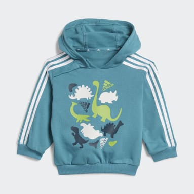 Kids Sportswear Dino Camo Allover Print French Terry Jogger Set