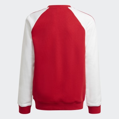 Barn Fotboll Röd Arsenal Crew Sweatshirt