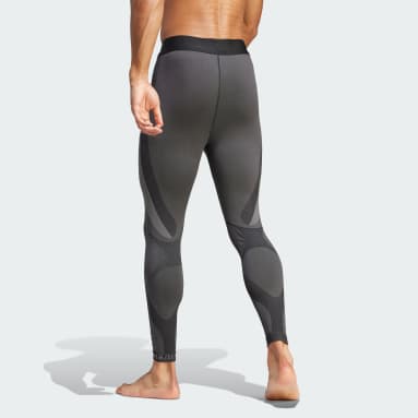 Muži Joga čierna Legíny adidas PRIMEKNIT Yoga Seamless Training 7/8