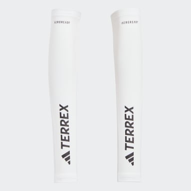TERREX สีขาว ปลอกแขนสวมวิ่งเทรล Terrex AEROREADY