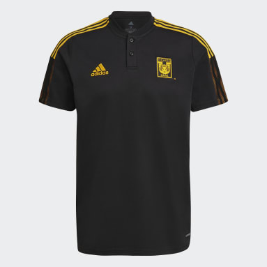 Playera Polo Tigres UANL Negro Hombre Fútbol