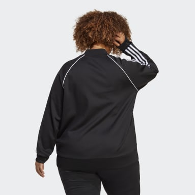 Women Originals Black Adicolor Classics SST Track Jacket (Plus Size)