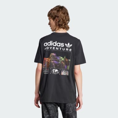 Men Originals Black adidas Adventure Graphic Tee