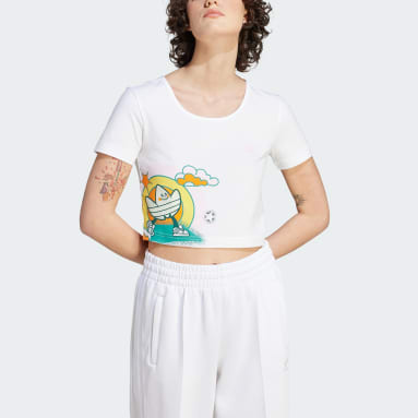 SHORT TEE Blanco Mujer Originals