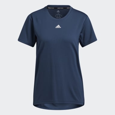 Dames Crosstraining blauw Necessi-T-shirt