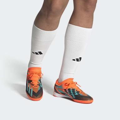 Calzado de Fútbol X Speedportal Messi.3 para Cancha Cubierta Naranja Fútbol