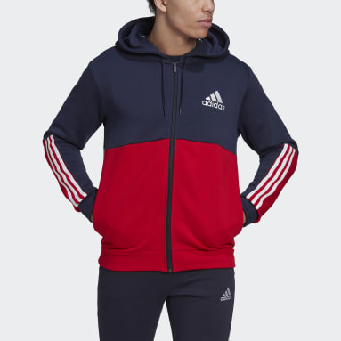 adidas Katoen Adicolor Classics Trefoil Sweatshirt in het Rood voor heren gym en workout voor Sweaters Heren Kleding voor voor Kleding voor sport 