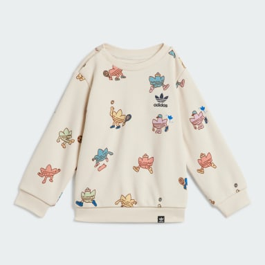 Barn Originals Beige Graphic Crew Sweatshirt Set Barn