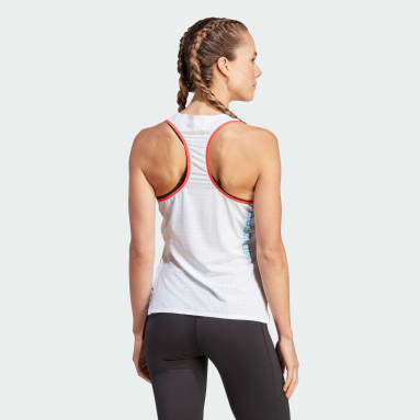 BVD Sin Mangas Adizero Running Blanco Mujer Running