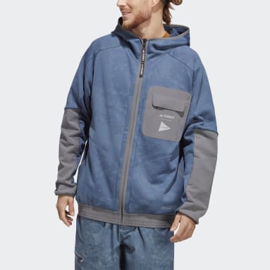 Giacca Terrex + and wander Fleece Blu Uomo TERREX
