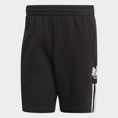 Shorts Deportivos Adicolor 3D Trefoil 3 Rayas Negro Hombre Originals