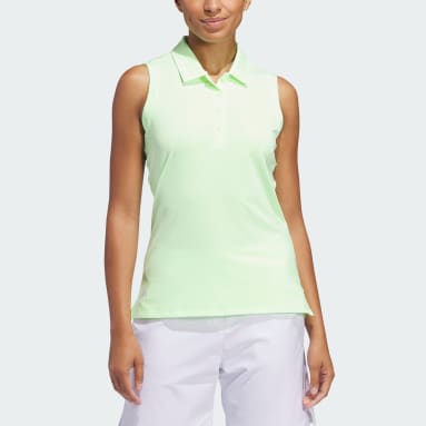 Women Golf Green Ultimate365 Solid Sleeveless Polo Shirt