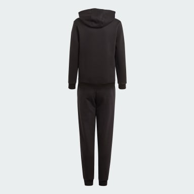 Boys Sportswear Svart Hooded Fleece Track Suit