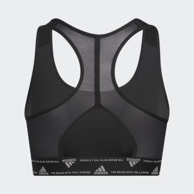 Reggiseno sportivo Powerreact Training Medium-Support Nero Donna Fitness & Training