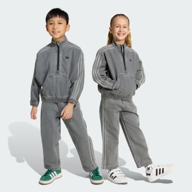 Conjunto en tejido denim para niños Crew
