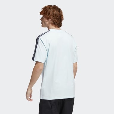 Men Originals Blue Original Athletic Club 3-Stripes Tee