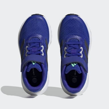 Kids Sportswear Blue RunFalcon 3.0 Elastic Lace Top Strap Shoes
