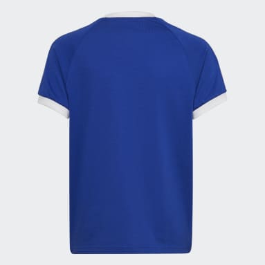 T-shirt Adicolor 3-Stripes Bleu Adolescents 8-16 Years Originals