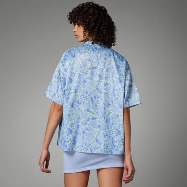 Dames Originals blauw Resort Overhemd