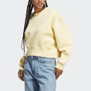 Women Originals Yellow Adicolor Essentials Crew Sweatshirt