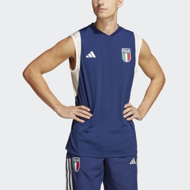 Muži Fotbal modrá Dres Italy Tiro 23 Sleeveless