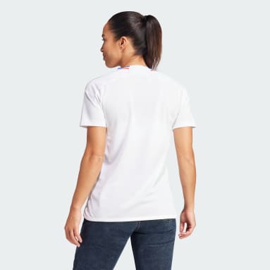 Camiseta primera equipación Olympique de Lyon 23/24 Blanco Mujer Fútbol