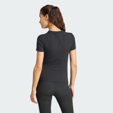 T-shirt ajusté côtelé (maternité) Noir Femmes Sportswear