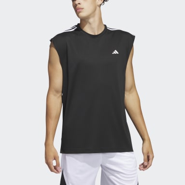Men Basketball Black All-World Sleeveless Tank Tee