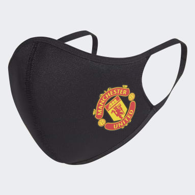 Sportswear Black Manchester United Face Covers 3-Pack M/L