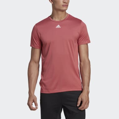 T-shirt graphique Training 3-Bar Rouge Hommes Fitness Et Training