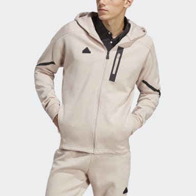 Mænd Sportswear Brun Designed for Gameday Full-Zip hættetrøje