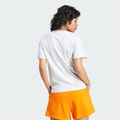 Playera Pearl Trefoil Gris Mujer Originals