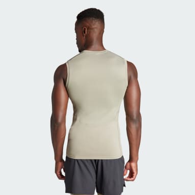 Nam Tập Luyện Áo Thun Tập Luyện Không Tay Techfit