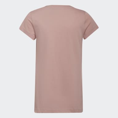 Girls Training Pink Dance Metallic Print Tee